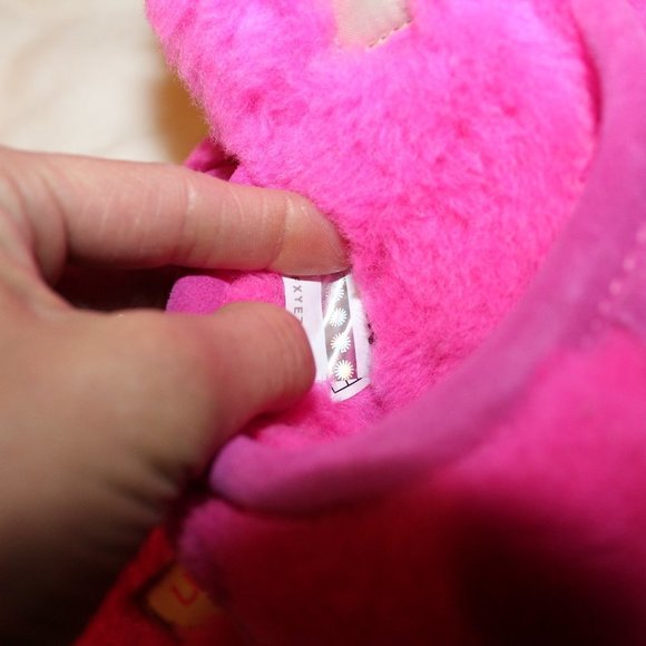 NIB UGG WOMEN'S FLUFFETTE SHEARLING SLIP ON SLIPPERS‎ PINK - Picture 7 of 7